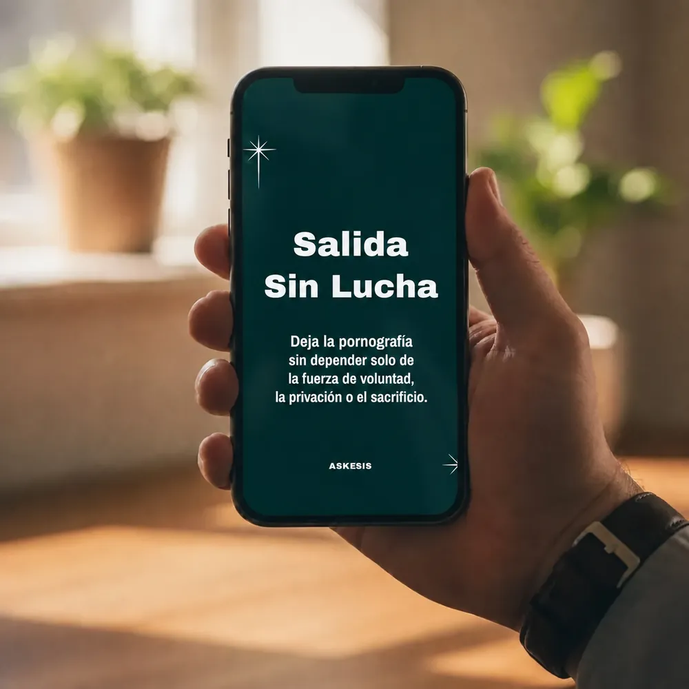 Salida Sin Lucha abierta en un teléfono móvil