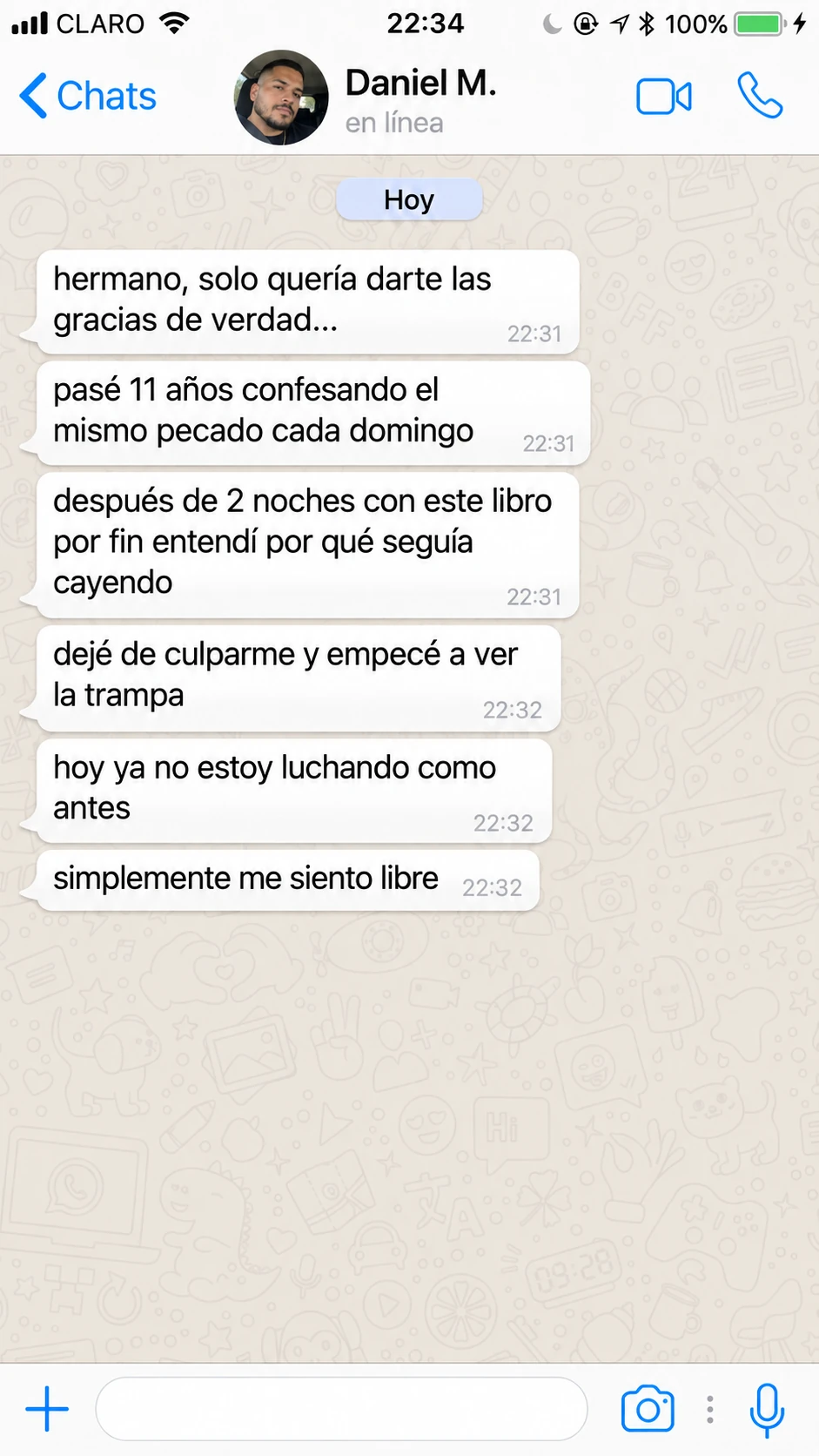 Testimonio autorizado de Daniel M., traducido del portugués