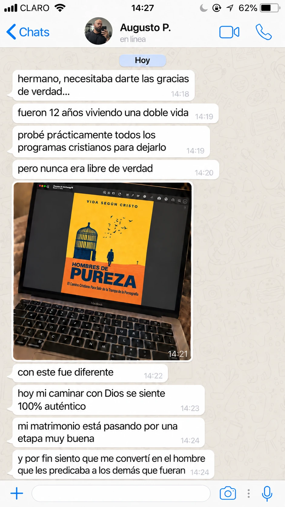 Testimonio autorizado de Augusto P., traducido del portugués